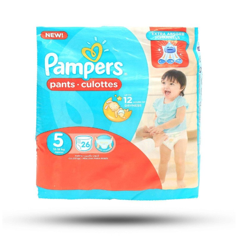 Pampers No (5) Pants 12-18 Kg, 24 Diapers Pampers No (5) Pants 12-18 Kg, 24 Diapers