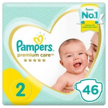 Pampers Premium Care No (2) 3-6 Kg 46 Diapers Pampers Premium Care No (2) 3-6 Kg 46 Diapers
