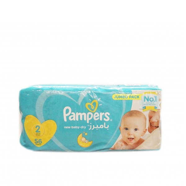 Pampers No(2) 56 Diapers Jumbo Pack Pampers No(2) 56 Diapers Jumbo Pack