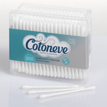 Cotoneve Ear Cotton Buds Square Box 200 Pcs Cotoneve Ear Cotton Buds Square Box 200 Pcs