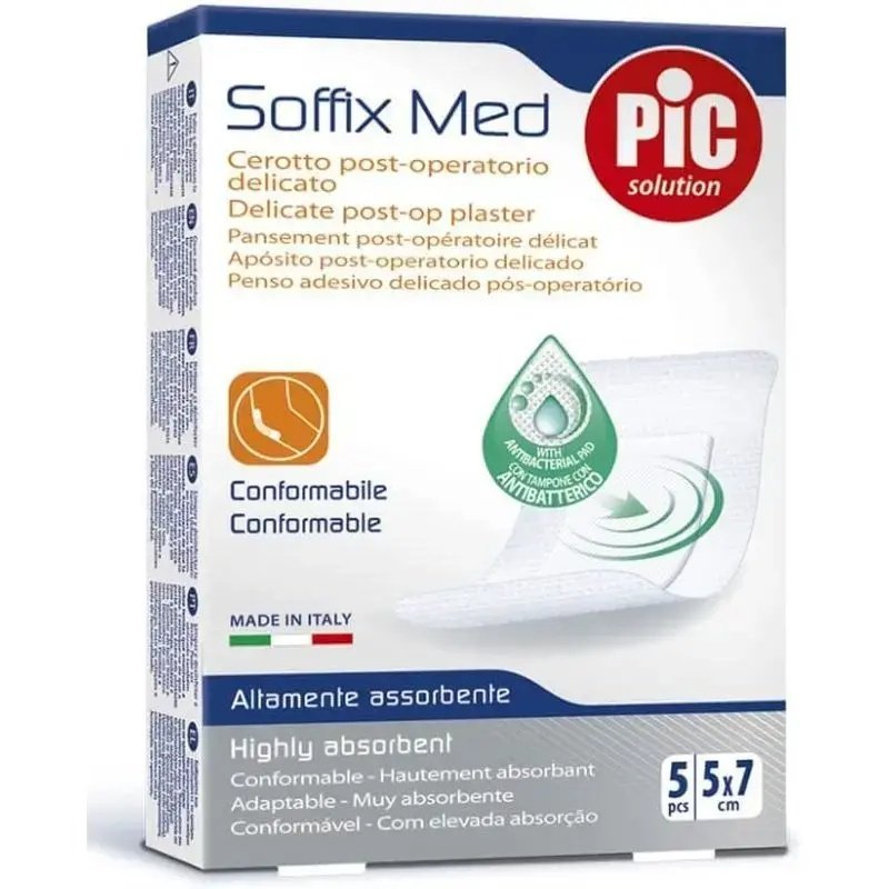 Pic Soffix Med Post-Op Plaster 5x7cm 1 Pcs Pic Soffix Med Post-Op Plaster 5x7cm 1 Pcs