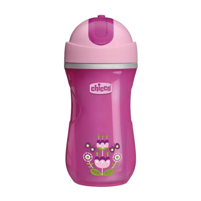 Chicco Sport Cup With Straw 14m+ Pink Girl 266 ml Chicco Sport Cup With Straw 14m+ Pink Girl 266 ml