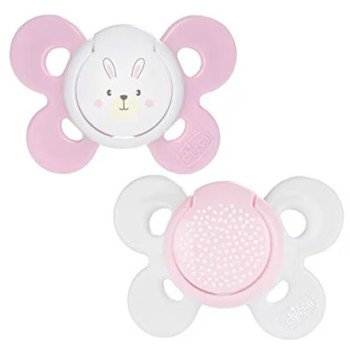 Chicco Physio Forma Comfort 0-6m+ Soother Pink Girl 2Pcs Chicco Physio Forma Comfort 0-6m+ Soother Pink Girl 2Pcs