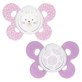 Chicco Physio Forma Comfort 6-16m Soother Pink Girl 2Pcs Chicco Physio Forma Comfort 6-16m Soother Pink Girl 2Pcs