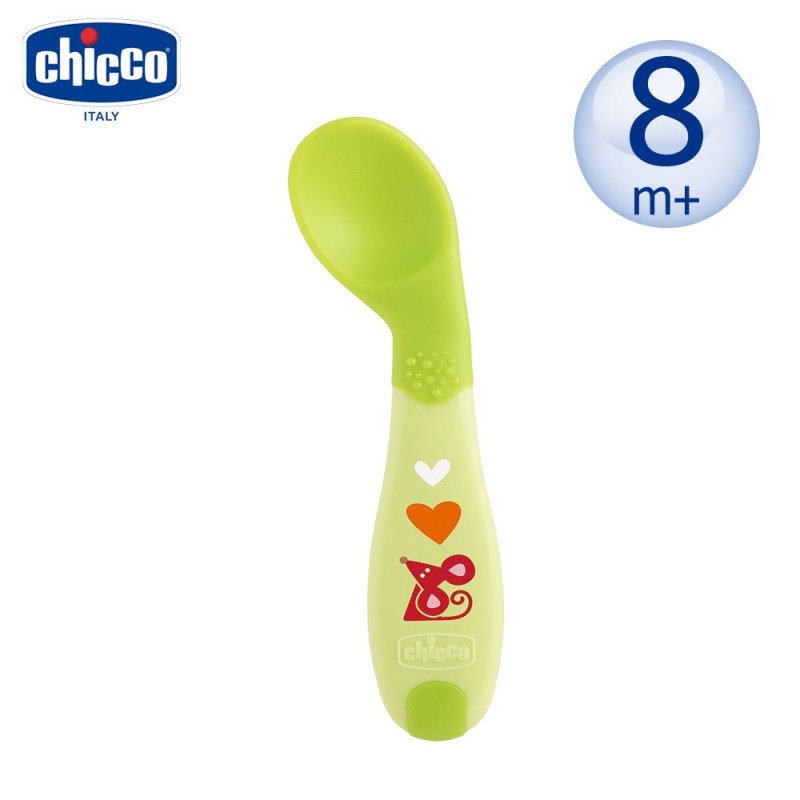 Chicco Baby's First Spoon 8m+ Green Chicco Baby's First Spoon 8m+ Green