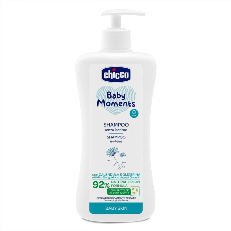 Chicco Baby Moments Shampoo No-Tears With Pot Marigold & Vagetal Glycerin 500 ml Chicco Baby Moments Shampoo No-Tears With Pot Marigold & Vagetal Glycerin 500 ml