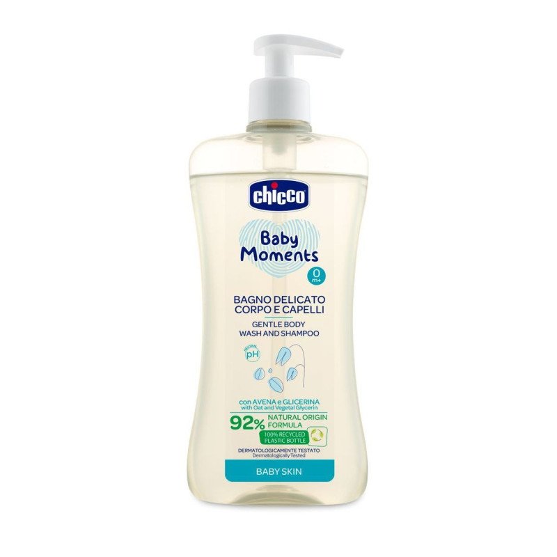 Chicco Baby Moments Gentle Body Wash & Shampoo 500 ml Chicco Baby Moments Gentle Body Wash & Shampoo 500 ml