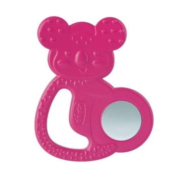Chicco Fresh Teether Refreshing with Stainless Steel 4m+ Pink Chicco Fresh Teether Refreshing with Stainless Steel 4m+ Pink