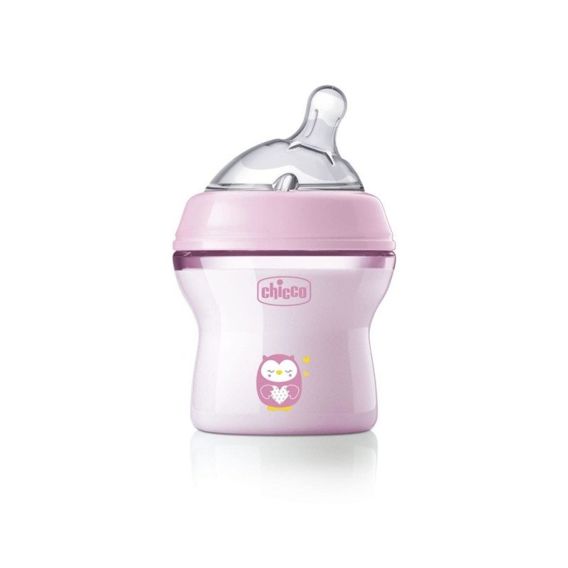 Chicco Natural Feeling Bottle 0m+ Feeding Bottle Regular Flow 150 ml Pink
