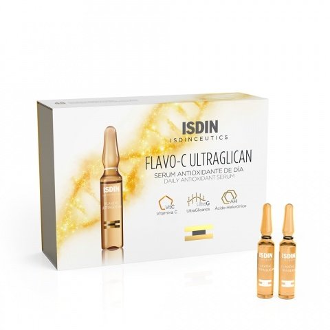 ISDIN Flavo-C Ultraglican Daily Antioxidant Serum 10 Ampoules ISDIN Flavo-C Ultraglican Daily Antioxidant Serum 10 Ampoules