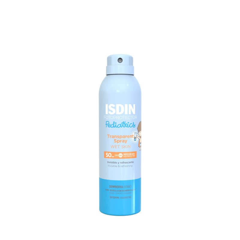 ISDIN Fotoprotector Transparent Spray Wet Skin Pediatrics SPF 50+ 250 ml ISDIN Fotoprotector Transparent Spray Wet Skin Pediatrics SPF 50+ 250 ml