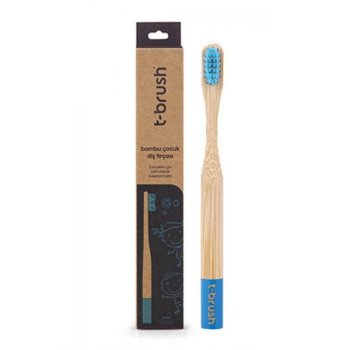 T-Brush Kids Bamboo Toothbrush Blue T-Brush Kids Bamboo Toothbrush Blue