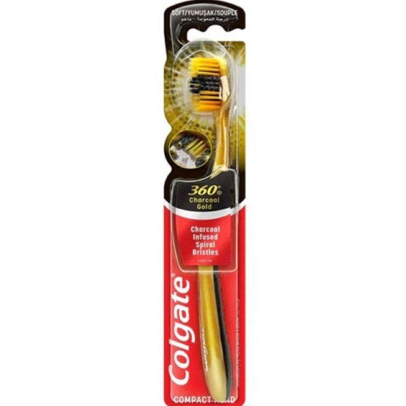 Colgate 360 Gold Charcoal Soft Toothbrush