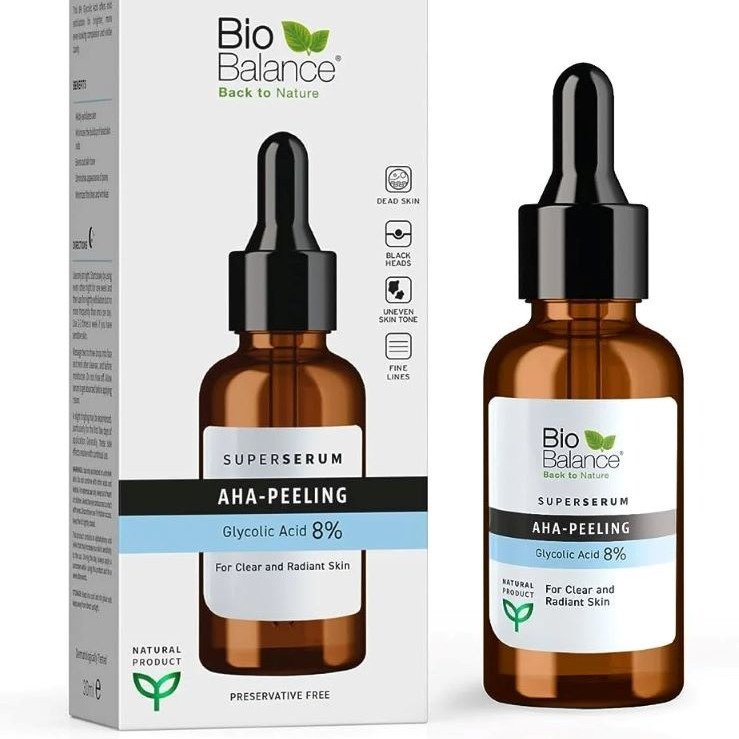 Biobalance AHA Peeling Glycolic Acid 8% Super Serum 30ml Biobalance AHA Peeling Glycolic Acid 8% Super Serum 30ml