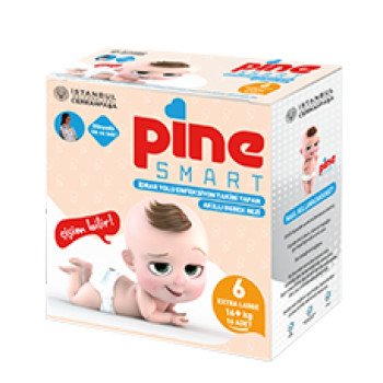 Pine Smart (6) Extra Larg +16Kg 16 Diapers Pine Smart (6) Extra Larg +16Kg 16 Diapers