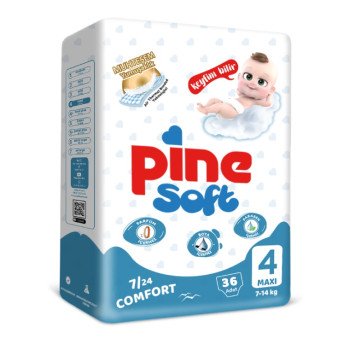 Pine Soft (4) Maxi 7-14 Kg 36 Diapers Pine Soft (4) Maxi 7-14 Kg 36 Diapers