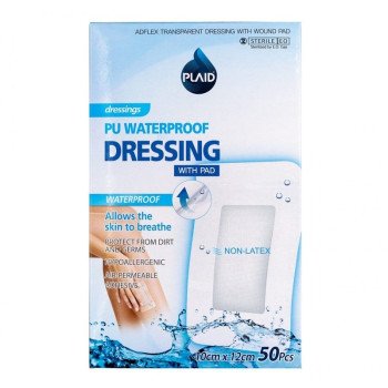Plaid Adflex Transparent Waterproof Wound Dressing 10x12 cm Plaid Adflex Transparent Waterproof Wound Dressing 10x12 cm