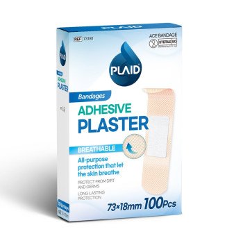 Plaid Ace Band Sheer Plaster Sterile 100 Pcs Plaid Ace Band Sheer Plaster Sterile 100 Pcs