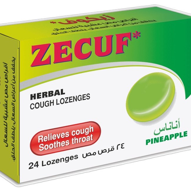 Zecuf Herbal Cough 24 Lozenges Pineapple Zecuf Herbal Cough 24 Lozenges Pineapple