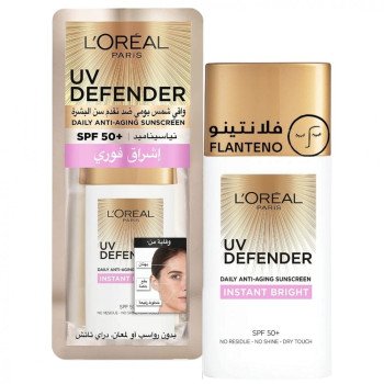 Loreal Uv Defender Spf 50+ Instant Bright Sunscreen Face Cream 50 Ml Loreal Uv Defender Spf 50+ Instant Bright Sunscreen Face Cream 50 Ml