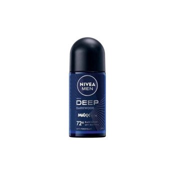 Nivea Men Anti-perspirant Deodorant Roll-On Deep Black Carbon Beat 50mL Nivea Men Anti-perspirant Deodorant Roll-On Deep Black Carbon Beat 50mL