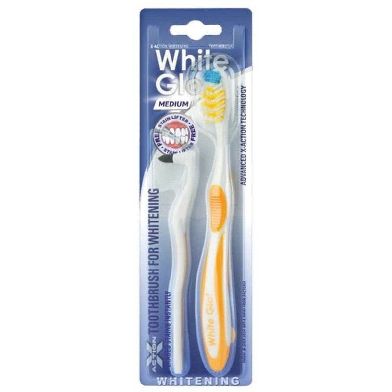 White Glo Whitening X Action Medium Toothbrush White Glo Whitening X Action Medium Toothbrush
