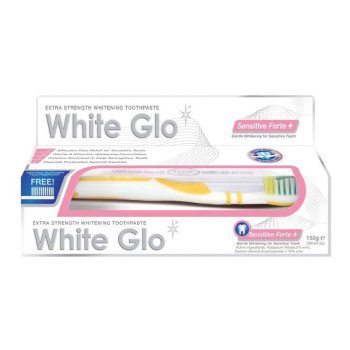 White Glo Sensitive Forte + Toothpaste 100ml + Toothbrush White Glo Sensitive Forte + Toothpaste 100ml + Toothbrush