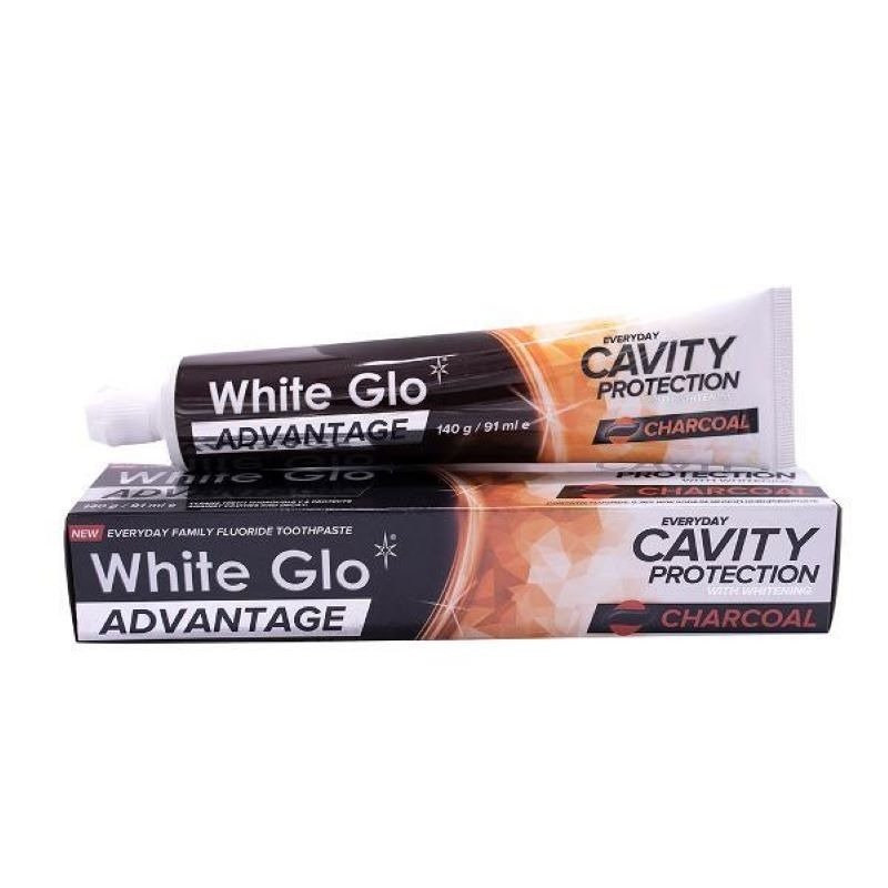 White Glo Advantage Cavity Protection Charcoal 140g White Glo Advantage Cavity Protection Charcoal 140g